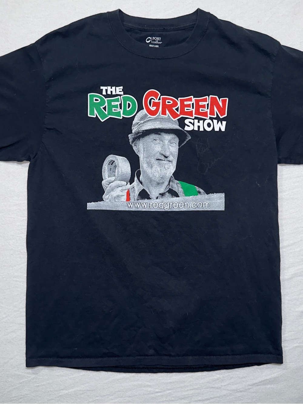 Port and Company Black 'The Red Green Show' Graphic Tee